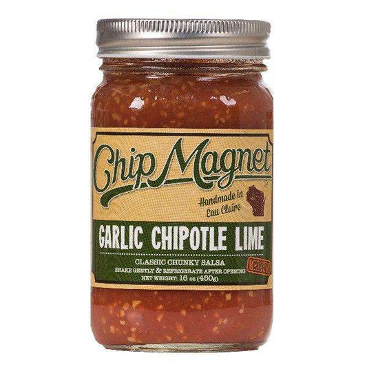 Salsa, Medium, Garlic Chipotle Lime, Vinegar Free, Chip Magnet